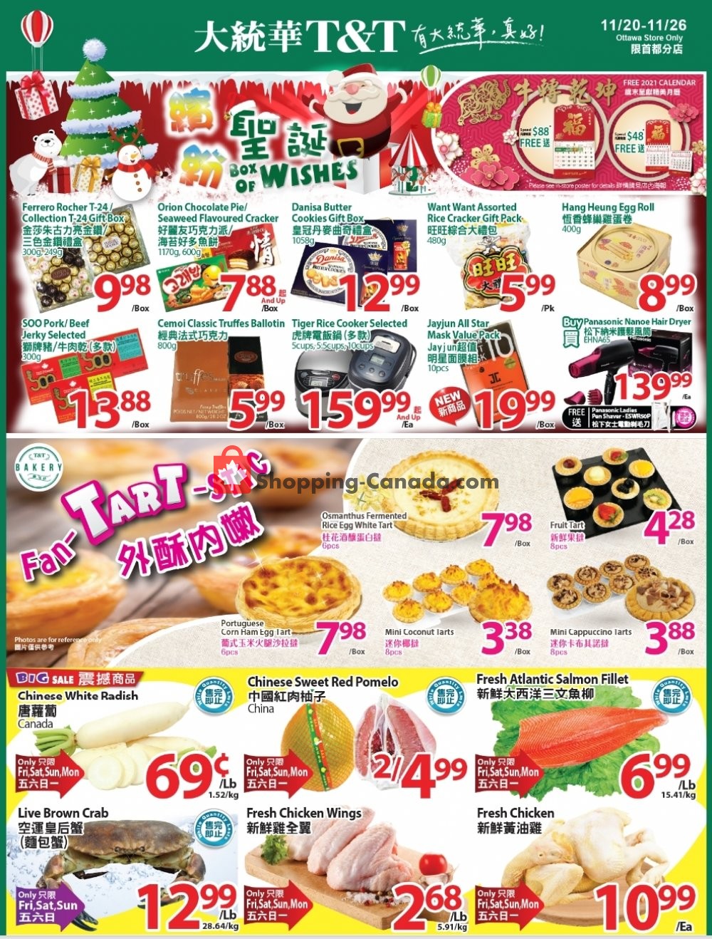 T&T Supermarket flyer from Friday November 20, 2020 to Thursday November 26, 2020 - page 1
