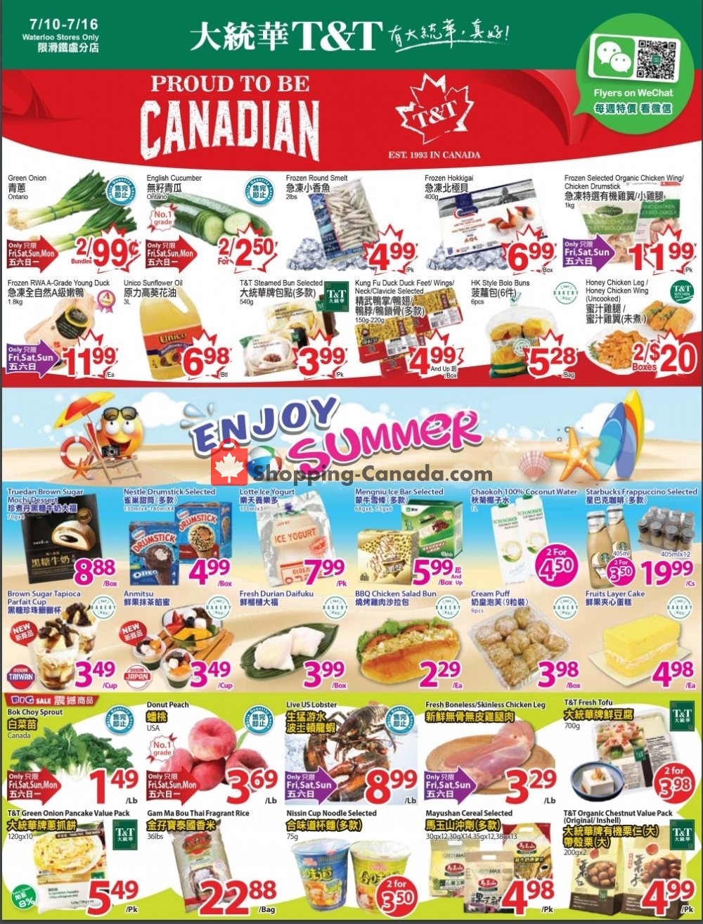 T&T Supermarket flyer from Friday July 10, 2020 to Thursday July 16, 2020 - page 1