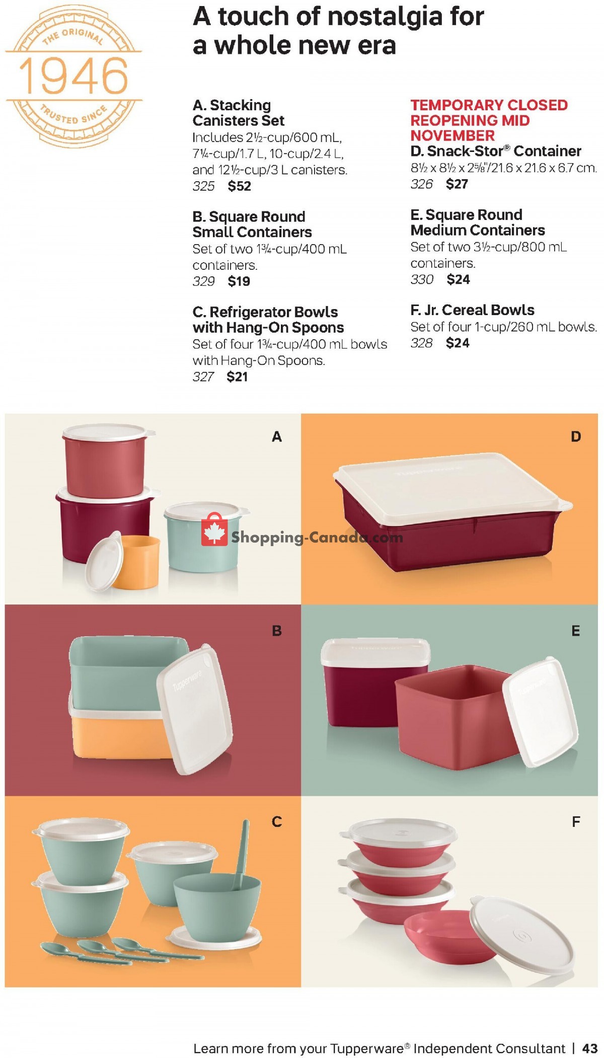 Tupperware flyer from Sunday October 1, 2023 to Sunday December 31, 2023 - page 43