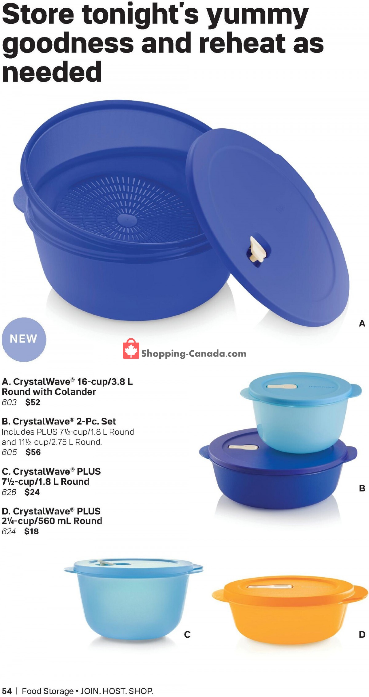 Tupperware flyer from Sunday October 1, 2023 to Sunday December 31, 2023 - page 54