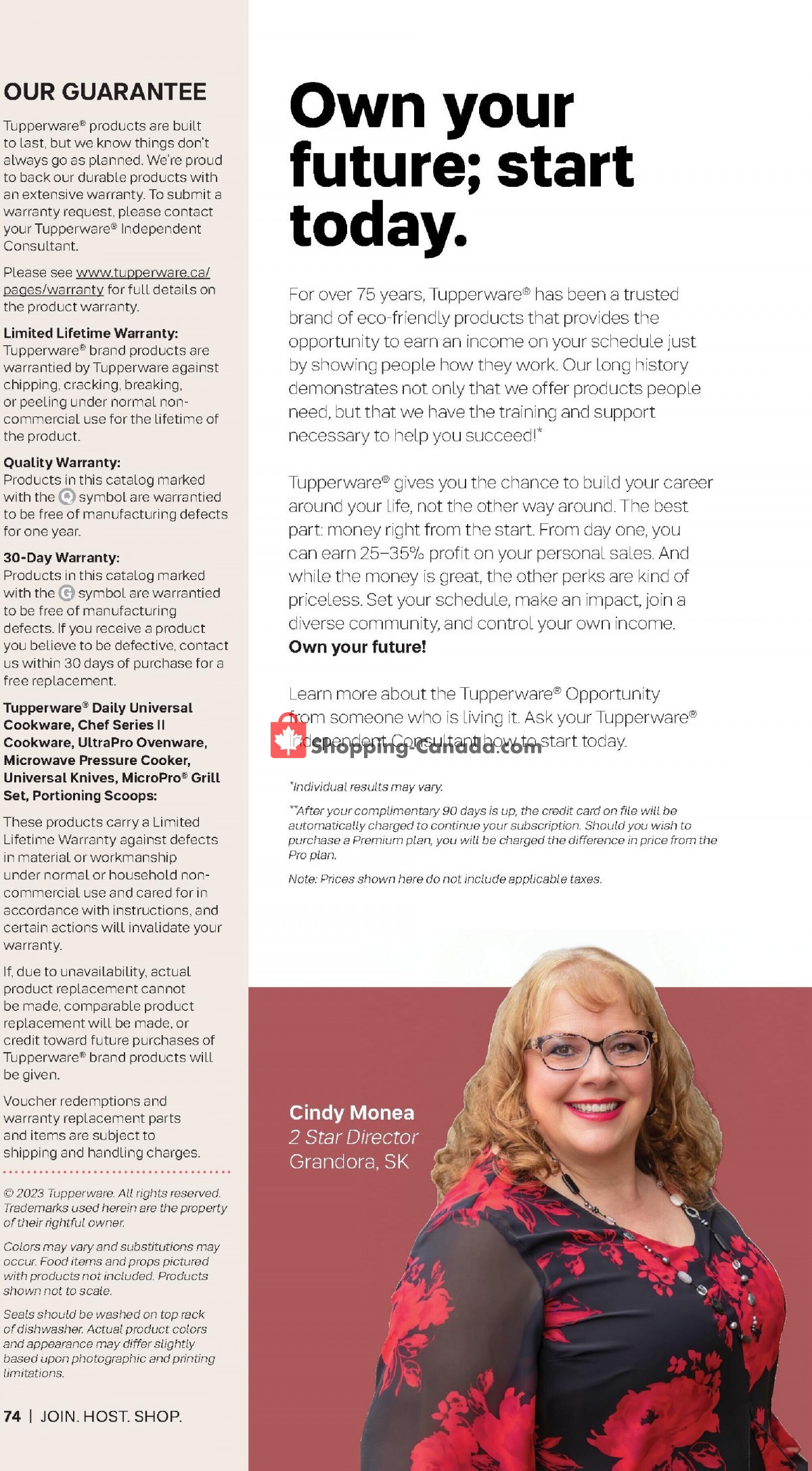 Tupperware flyer from Sunday October 1, 2023 to Sunday December 31, 2023 - page 74