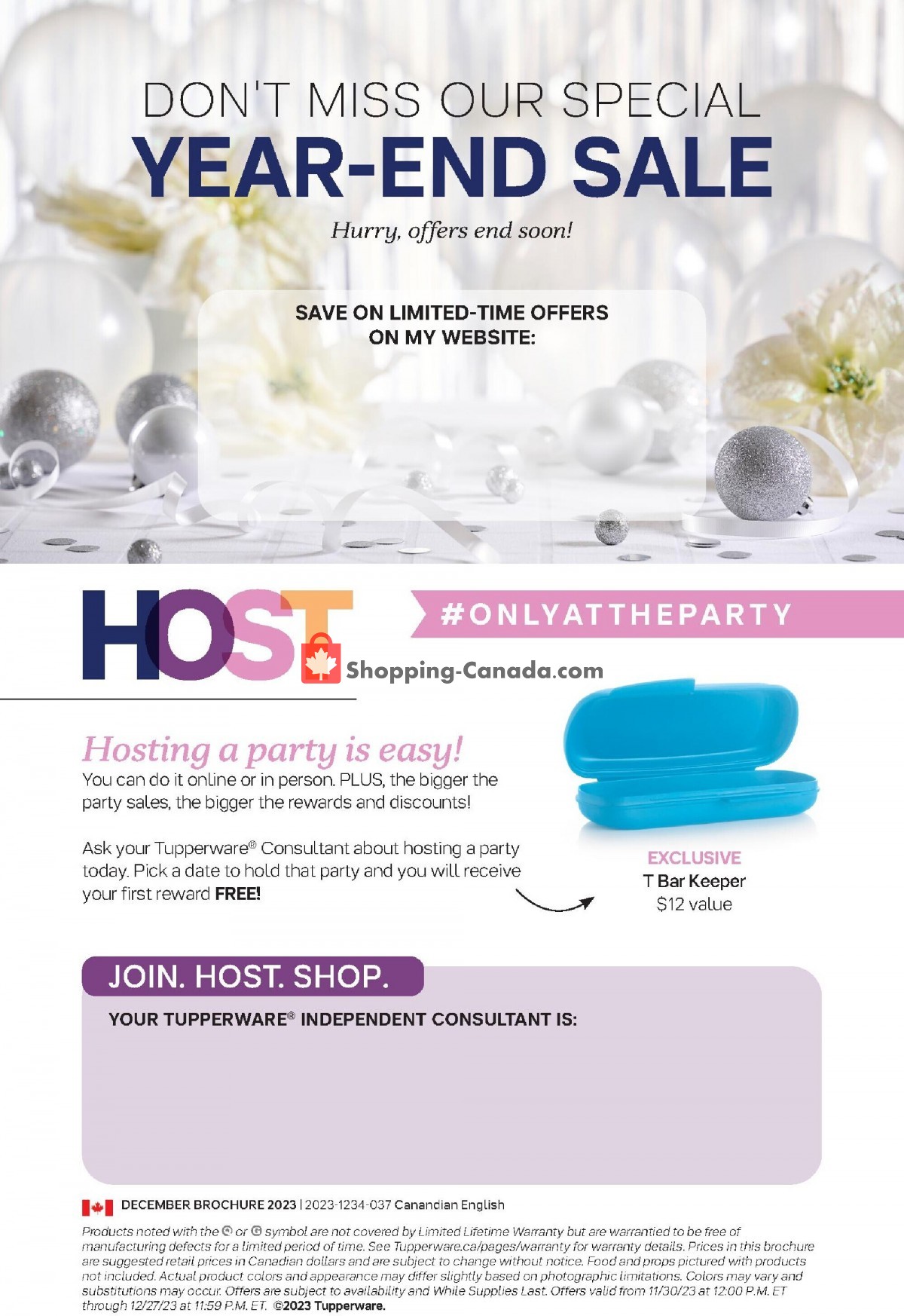 Tupperware flyer from Thursday November 30, 2023 to Wednesday December 27, 2023 - page 8