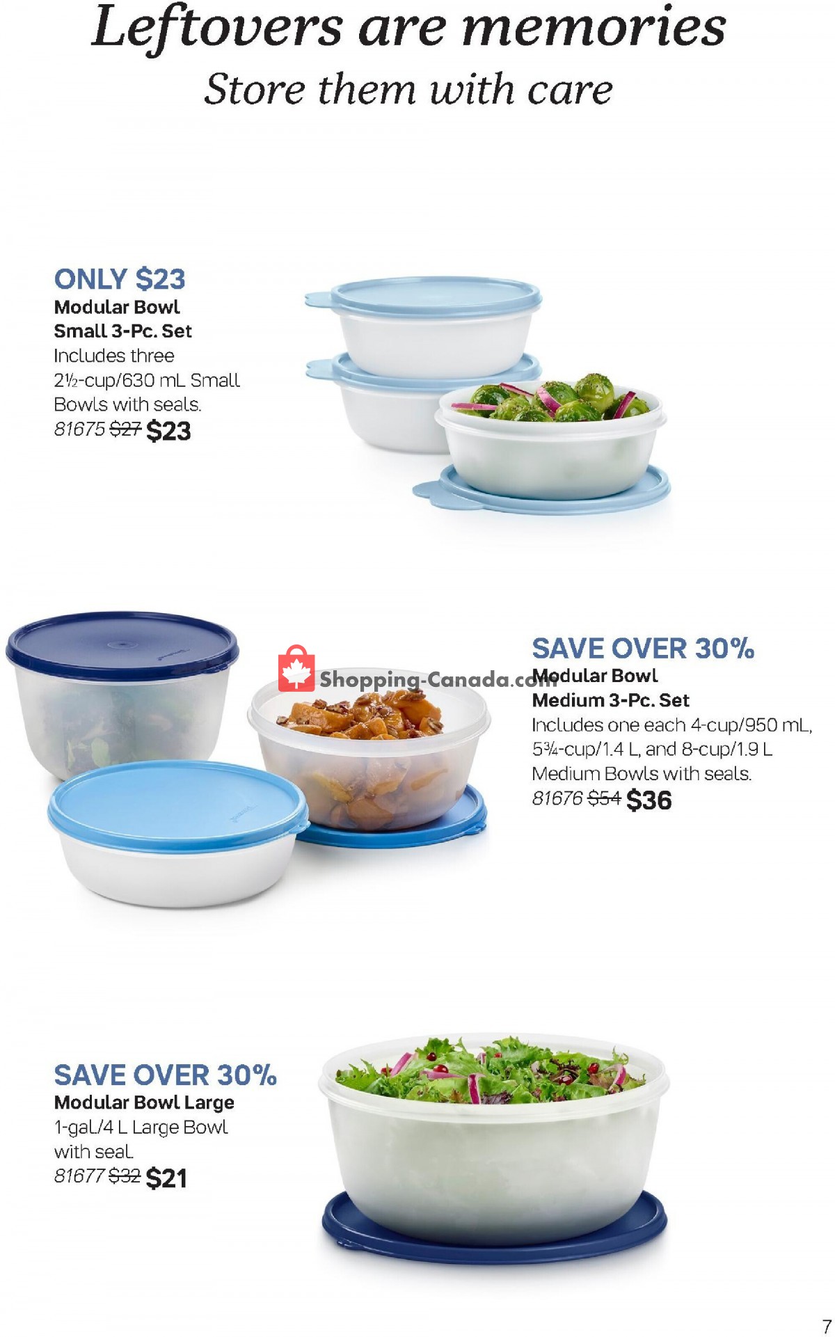 Tupperware flyer from Thursday October 26, 2023 to Wednesday November 29, 2023 - page 7