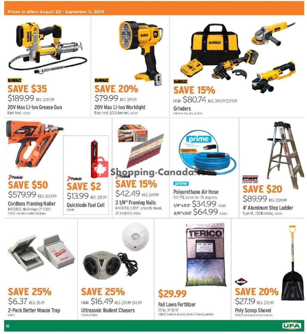 UFA flyer from Thursday August 22, 2019 to Wednesday September 11, 2019 - page 10