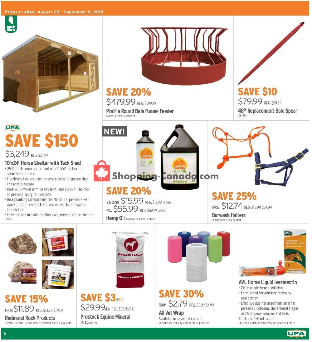 UFA flyer from Thursday August 22, 2019 to Wednesday September 11, 2019 - page 8
