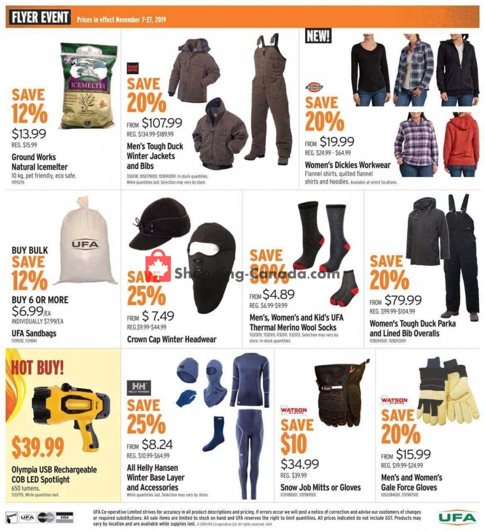 UFA flyer from Thursday November 7, 2019 to Wednesday November 27, 2019 - page 12