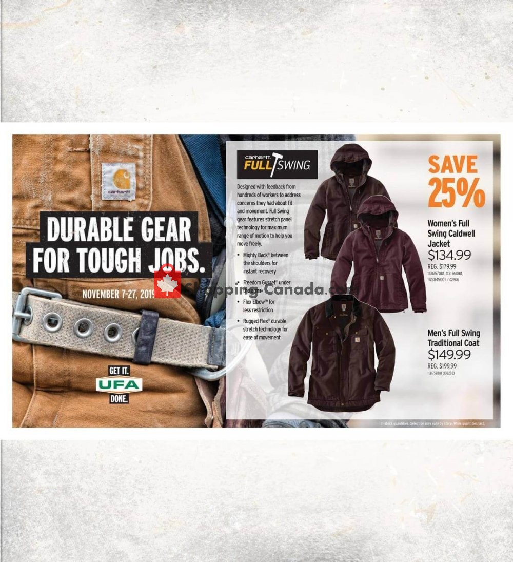 UFA flyer from Thursday November 7, 2019 to Wednesday November 27, 2019 - page 13