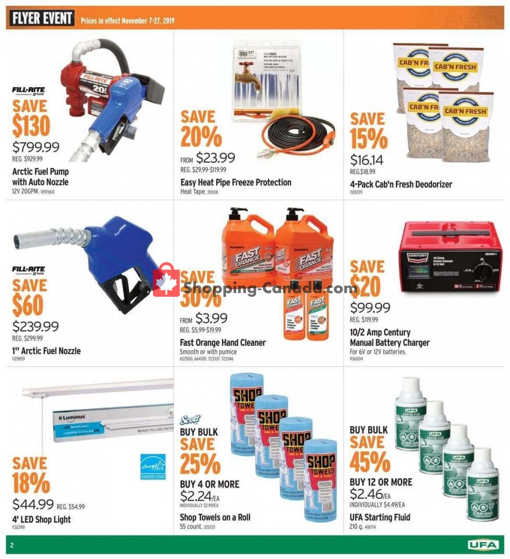 UFA flyer from Thursday November 7, 2019 to Wednesday November 27, 2019 - page 2