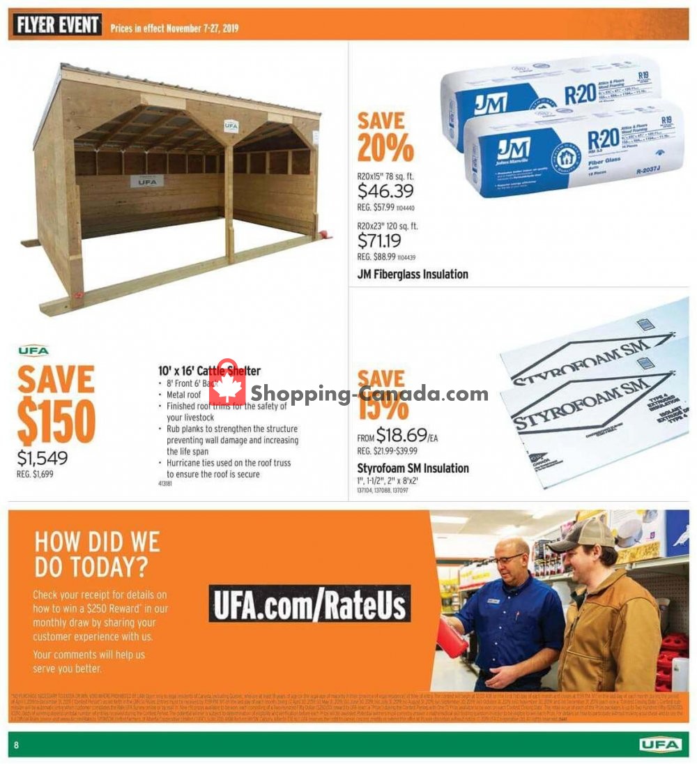 UFA flyer from Thursday November 7, 2019 to Wednesday November 27, 2019 - page 8