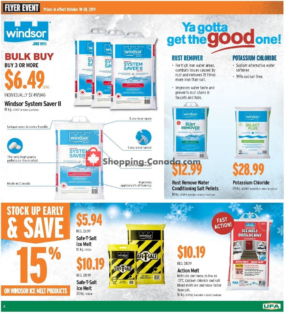 UFA flyer from Thursday October 10, 2019 to Wednesday October 30, 2019 - page 4