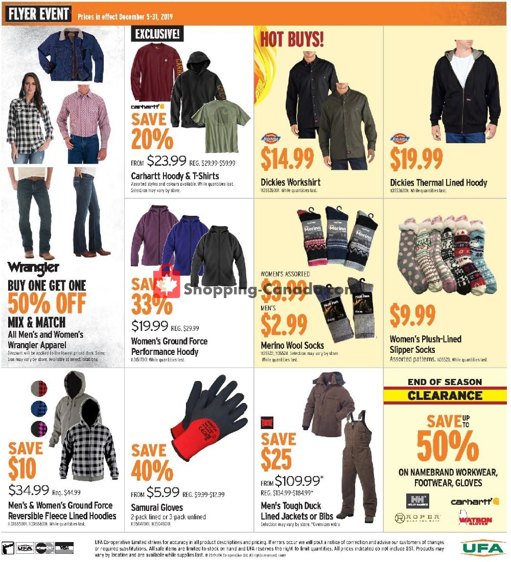 UFA flyer from Thursday December 5, 2019 to Tuesday December 31, 2019 - page 12
