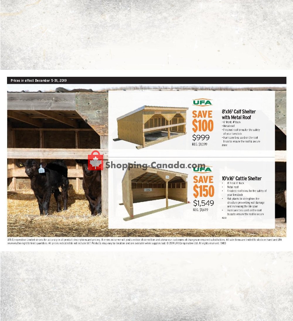 UFA flyer from Thursday December 5, 2019 to Tuesday December 31, 2019 - page 16