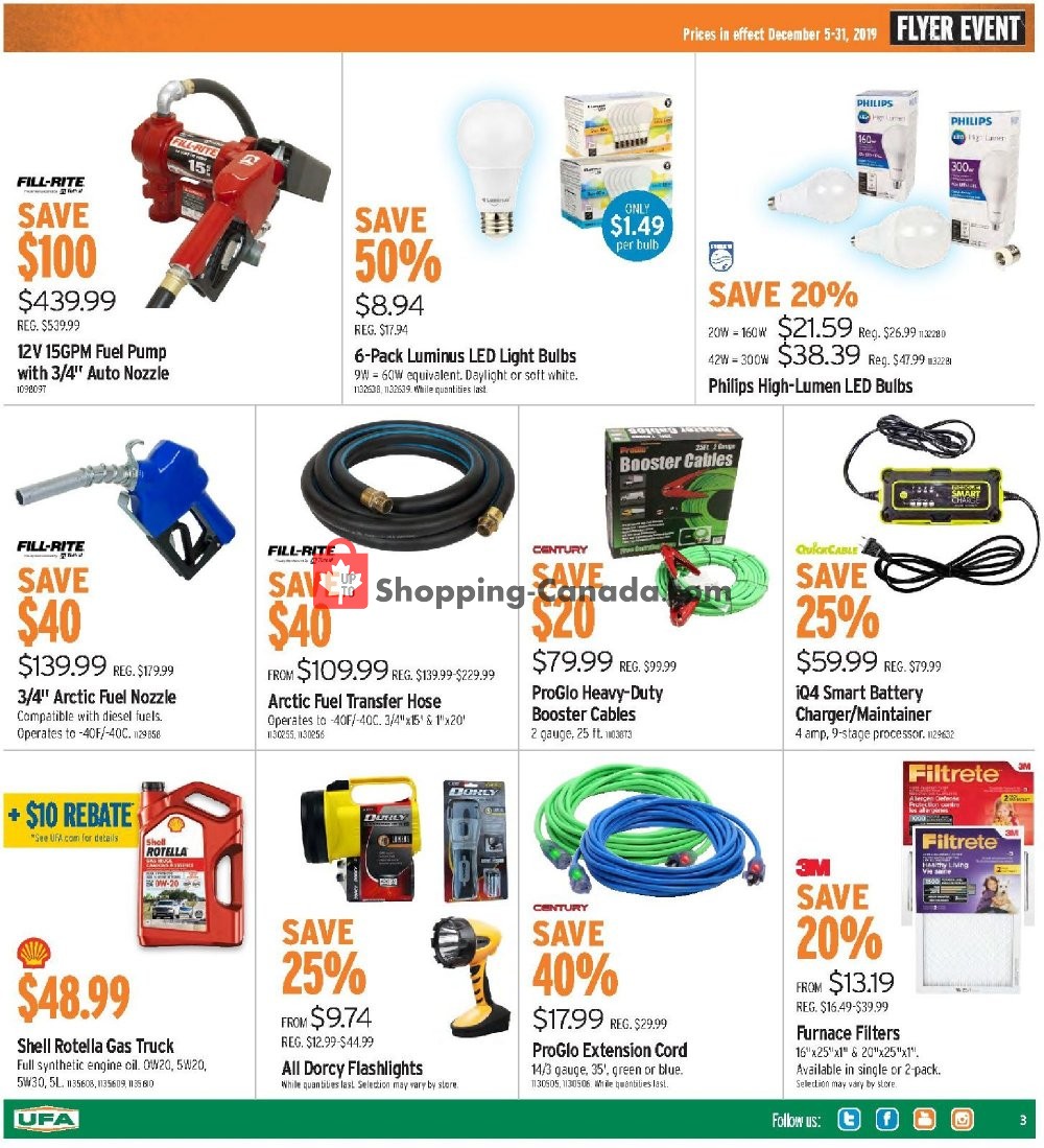 UFA flyer from Thursday December 5, 2019 to Tuesday December 31, 2019 - page 7