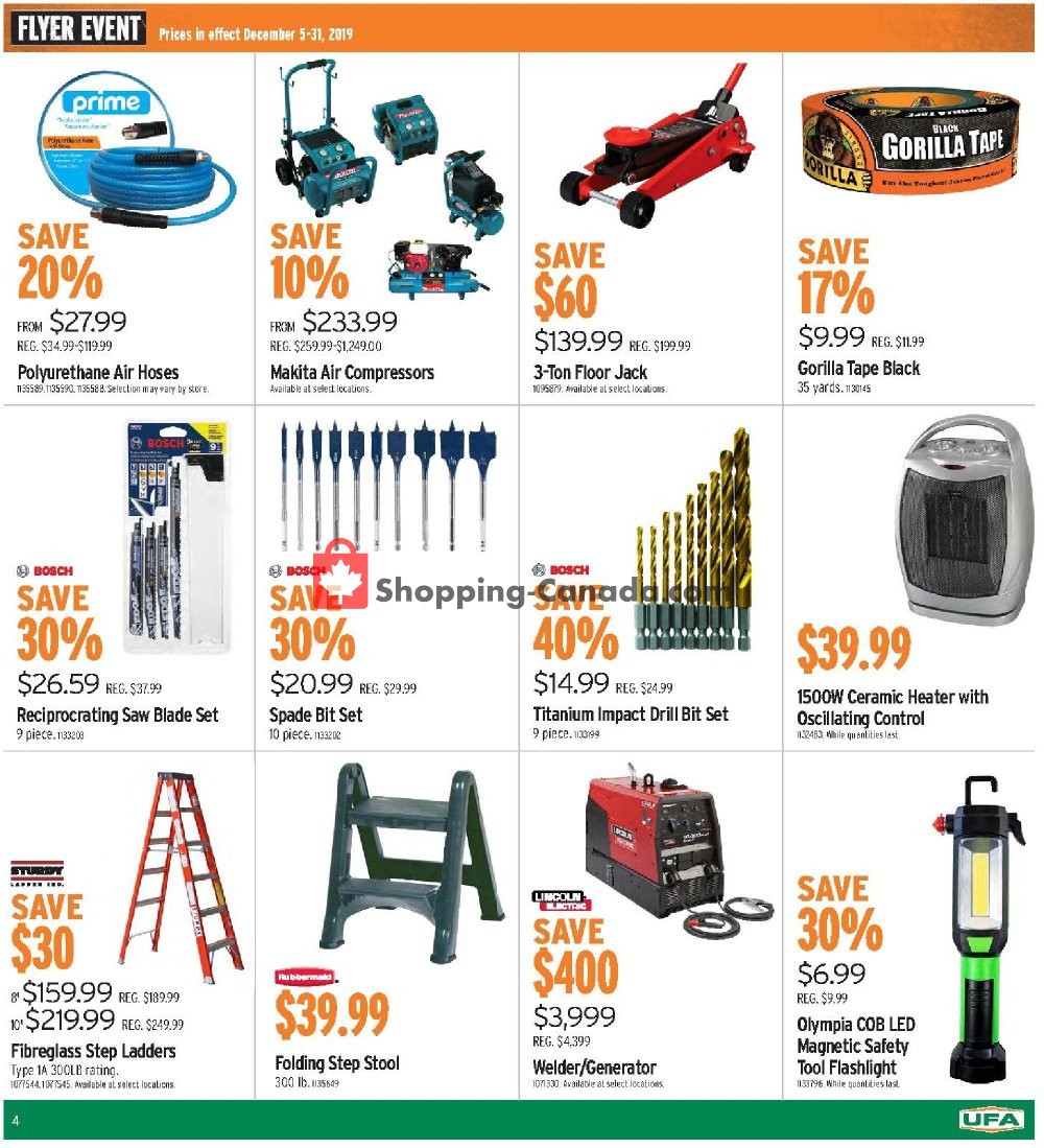 UFA flyer from Thursday December 5, 2019 to Tuesday December 31, 2019 - page 8