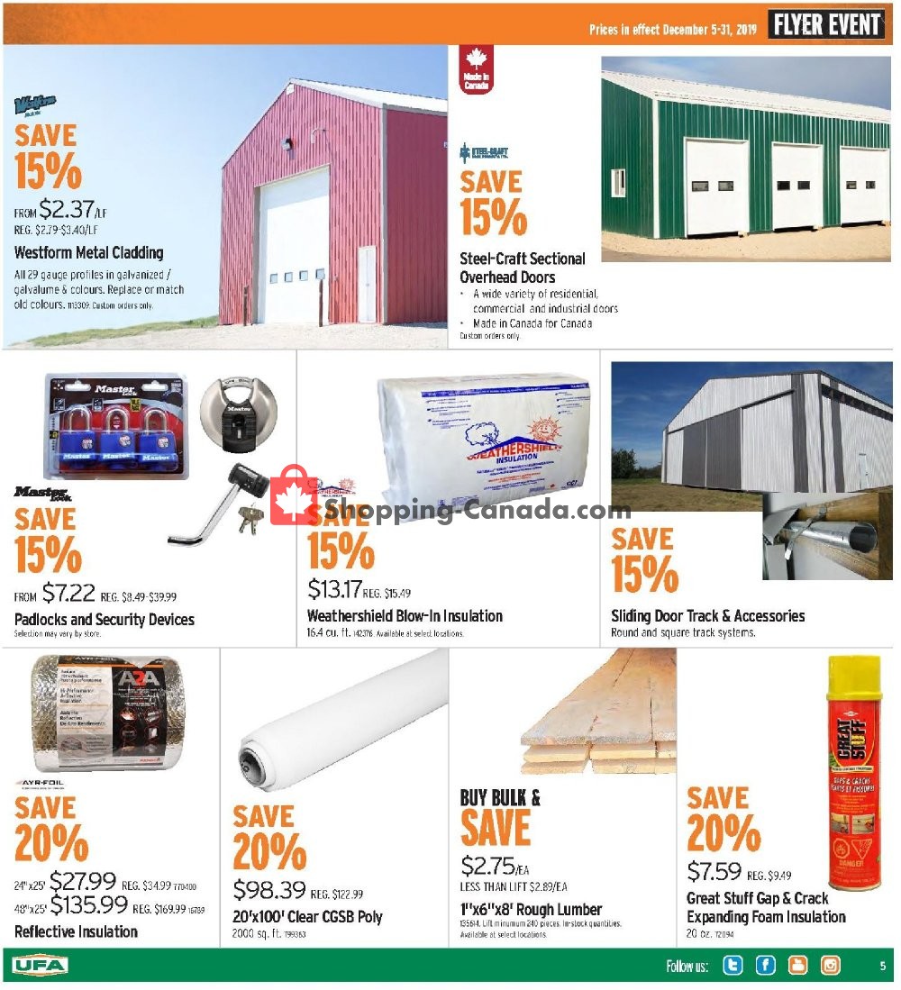 UFA flyer from Thursday December 5, 2019 to Tuesday December 31, 2019 - page 9