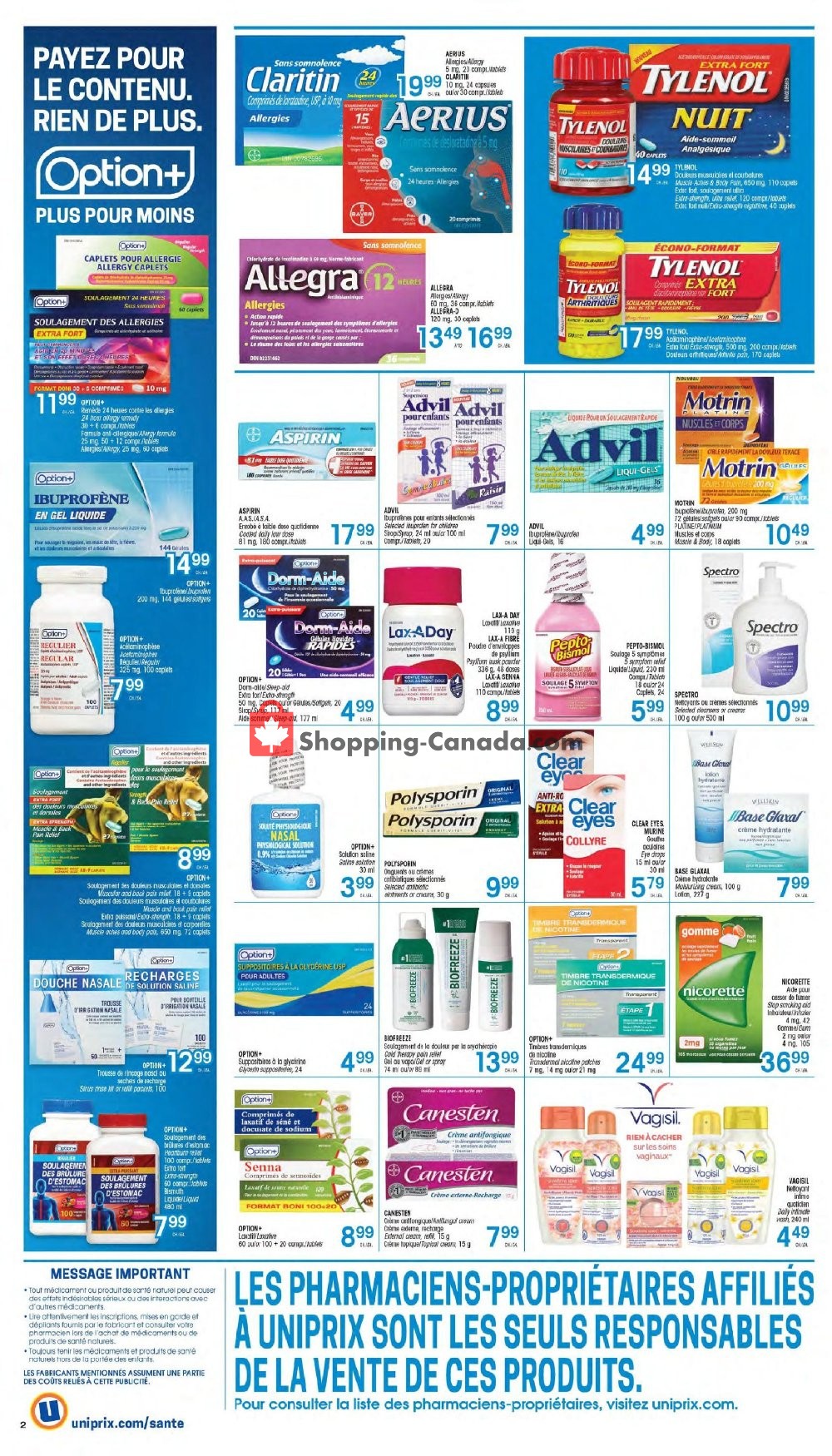 Uniprix flyer from Thursday May 9, 2019 to Wednesday May 15, 2019 - page 2
