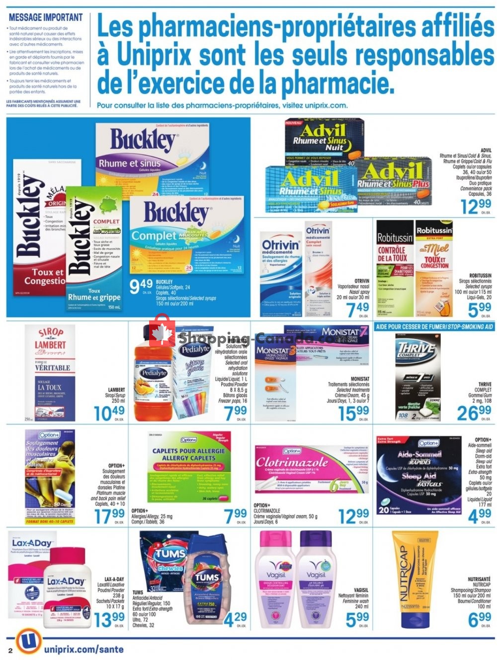 Uniprix flyer from Thursday January 14, 2021 to Wednesday January 20, 2021 - page 3