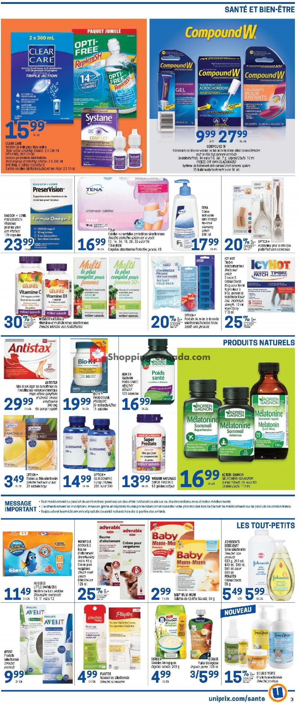 Uniprix flyer from Thursday July 11, 2019 to Wednesday July 17, 2019 - page 3