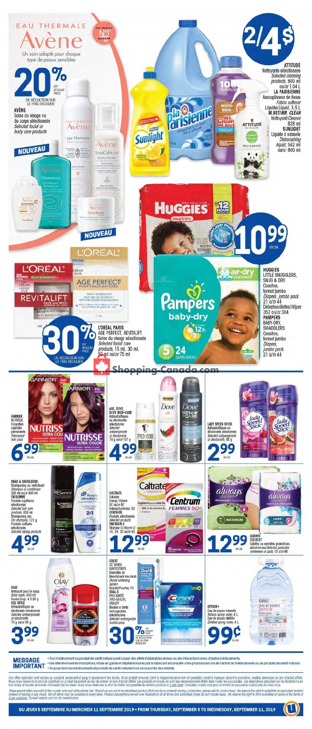 Uniprix flyer from Thursday September 5, 2019 to Wednesday September 11, 2019 - page 8