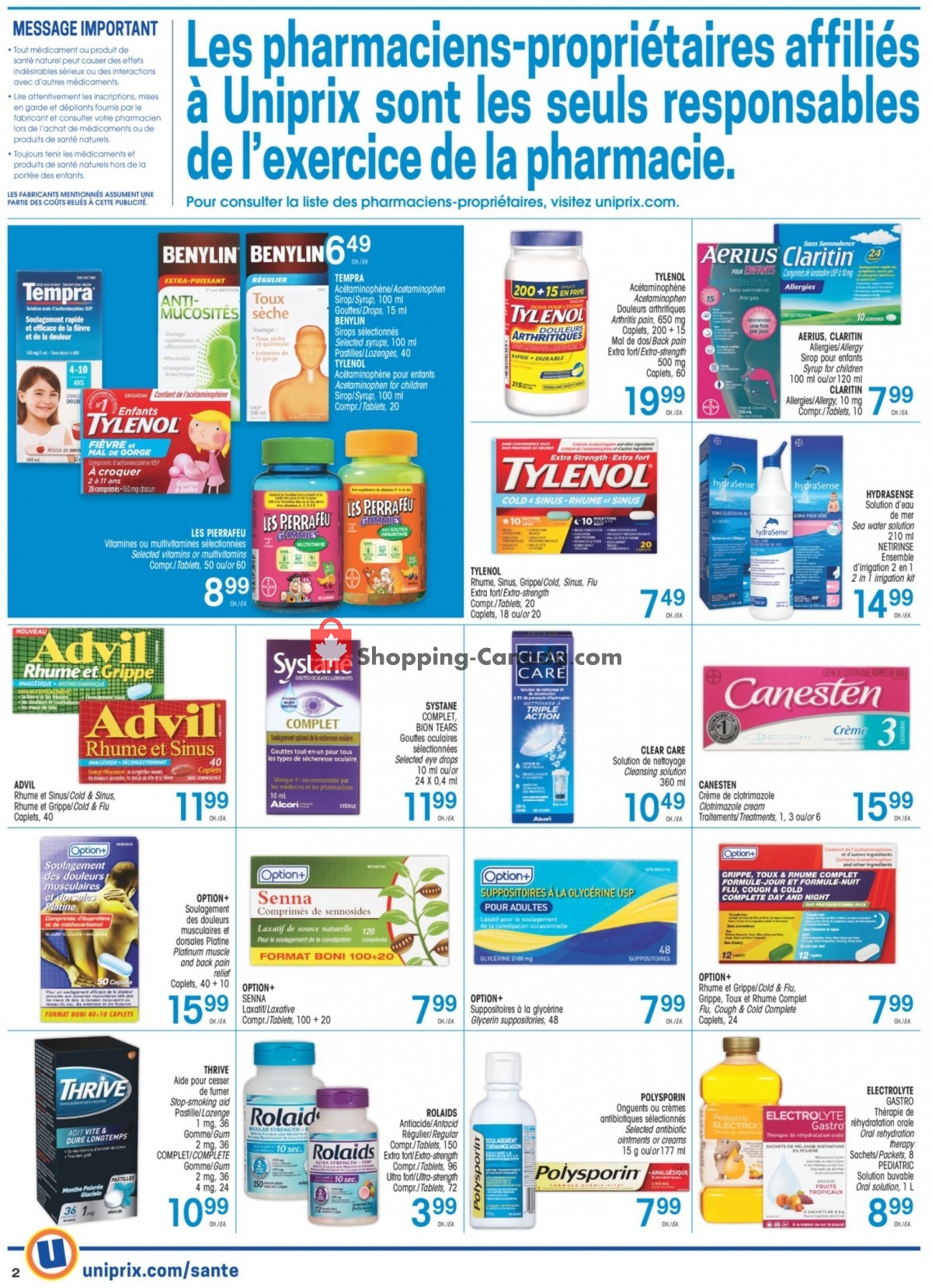 Uniprix flyer from Thursday April 1, 2021 to Wednesday April 7, 2021 - page 3