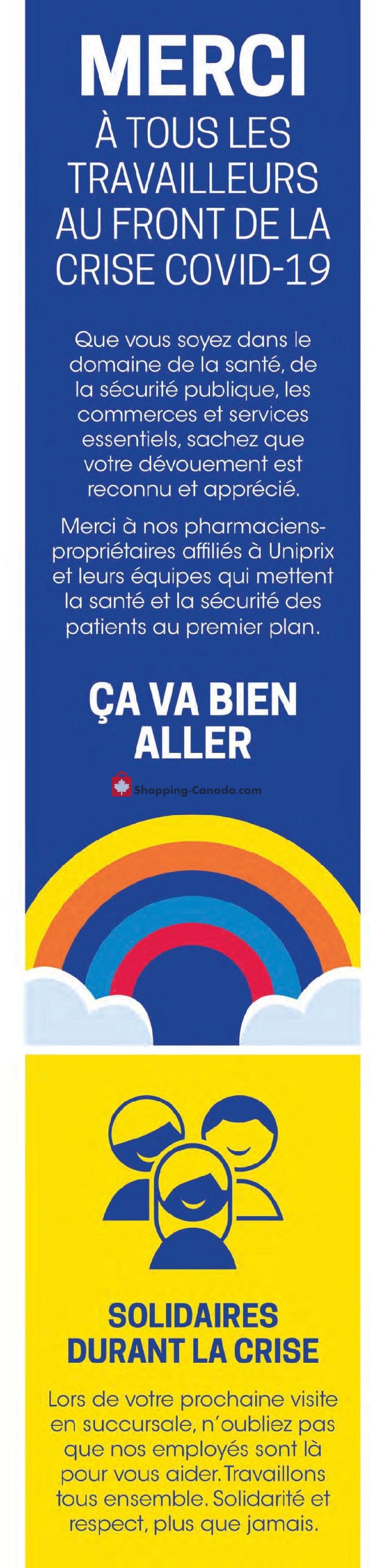 Uniprix flyer from Thursday April 23, 2020 to Wednesday April 29, 2020 - page 2