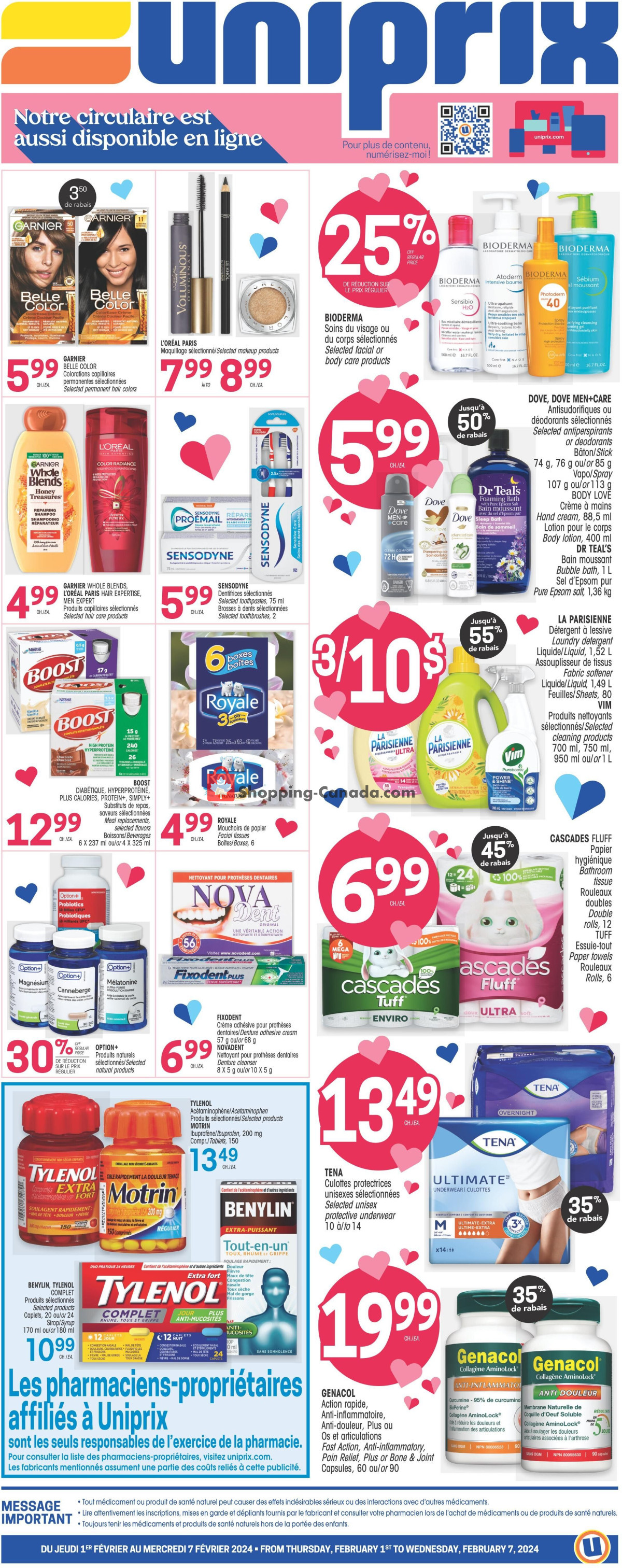 Uniprix flyer from Thursday February 1, 2024 to Wednesday February 7, 2024 - page 2