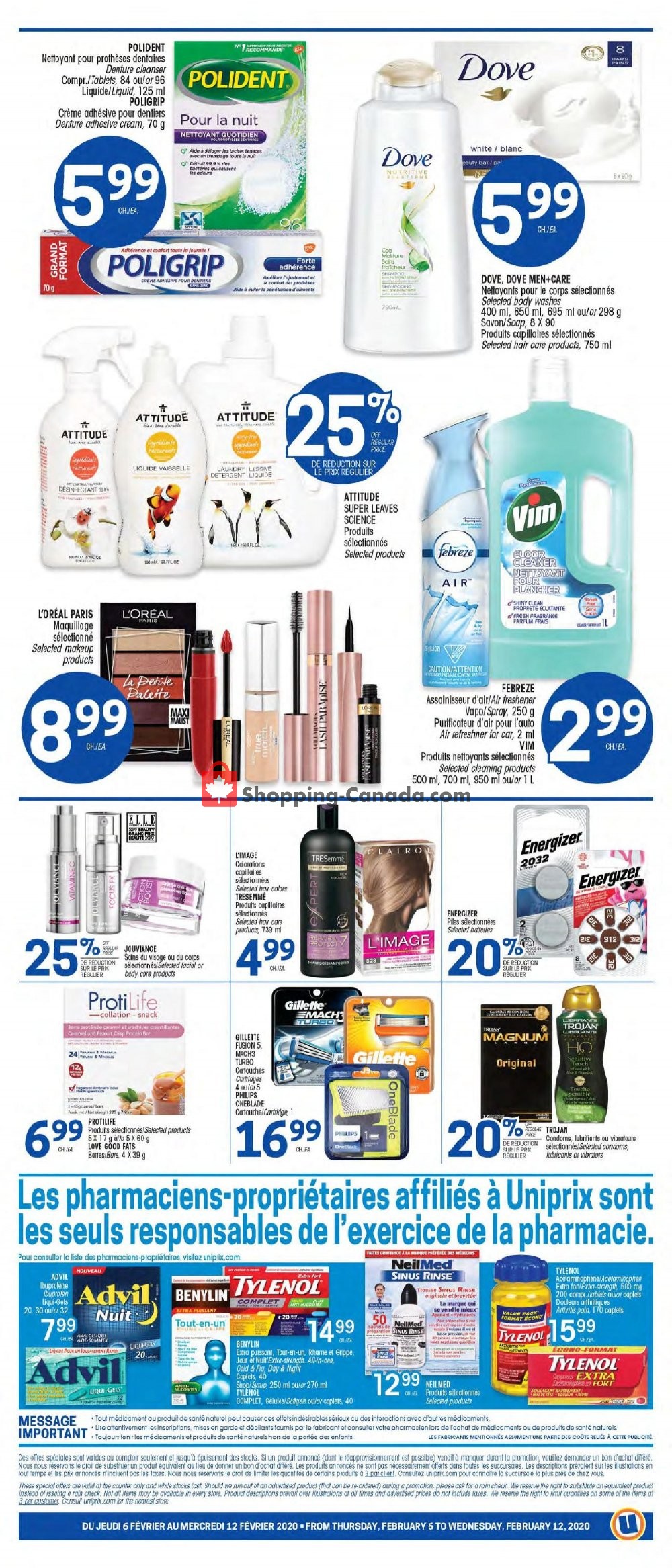 Uniprix flyer from Thursday February 6, 2020 to Wednesday February 12, 2020 - page 10