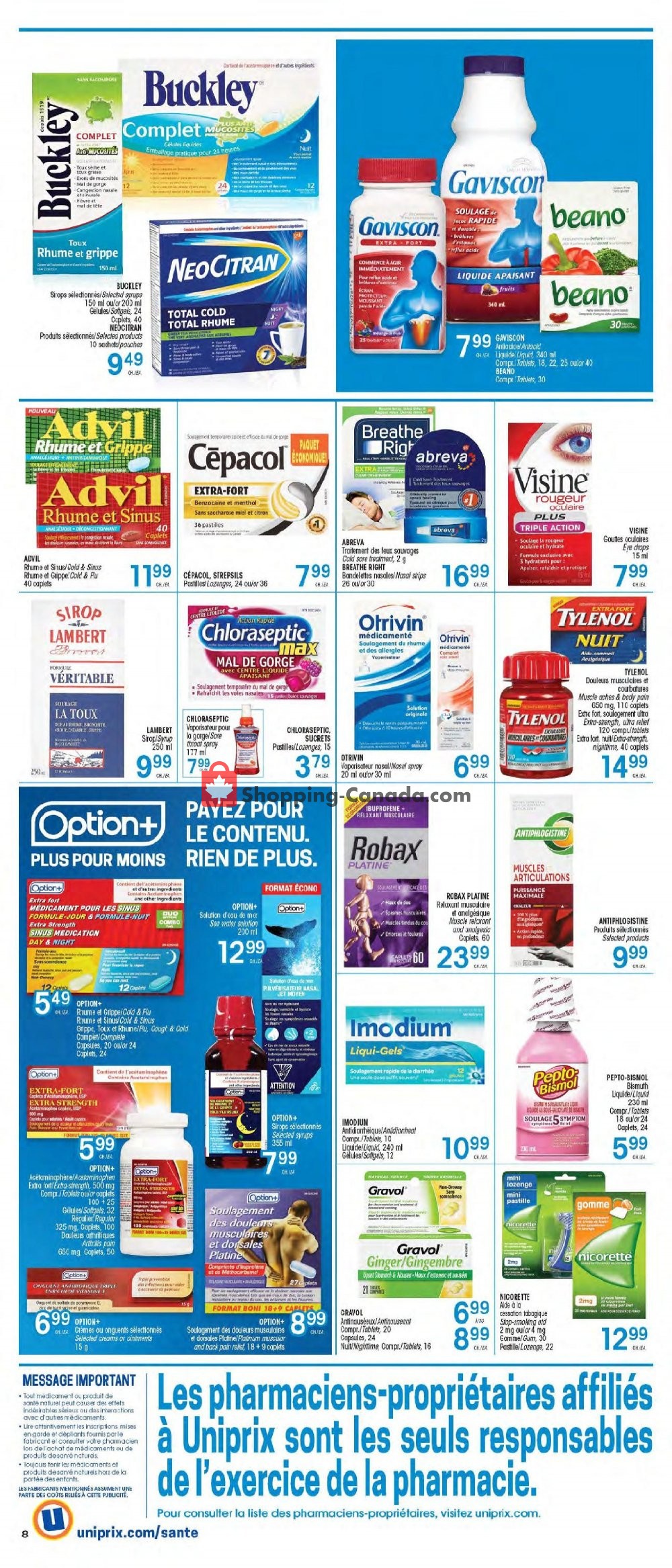 Uniprix flyer from Thursday February 6, 2020 to Wednesday February 12, 2020 - page 8