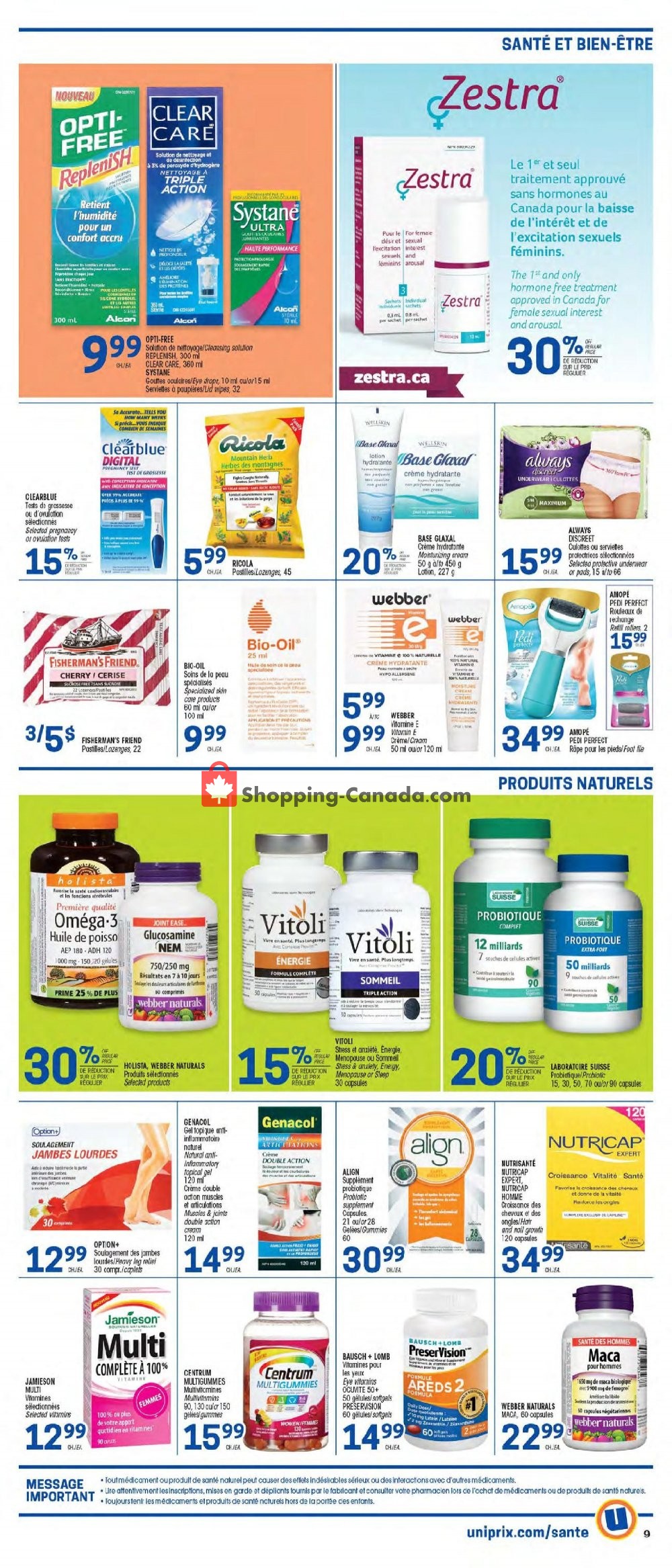 Uniprix flyer from Thursday February 6, 2020 to Wednesday February 12, 2020 - page 9