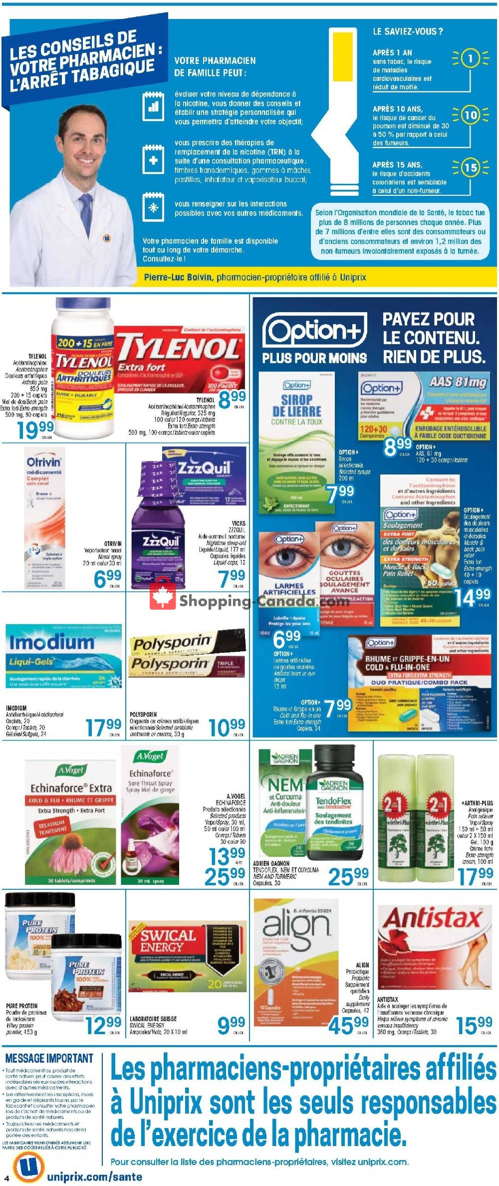 Uniprix flyer from Thursday January 16, 2020 to Wednesday January 22, 2020 - page 4