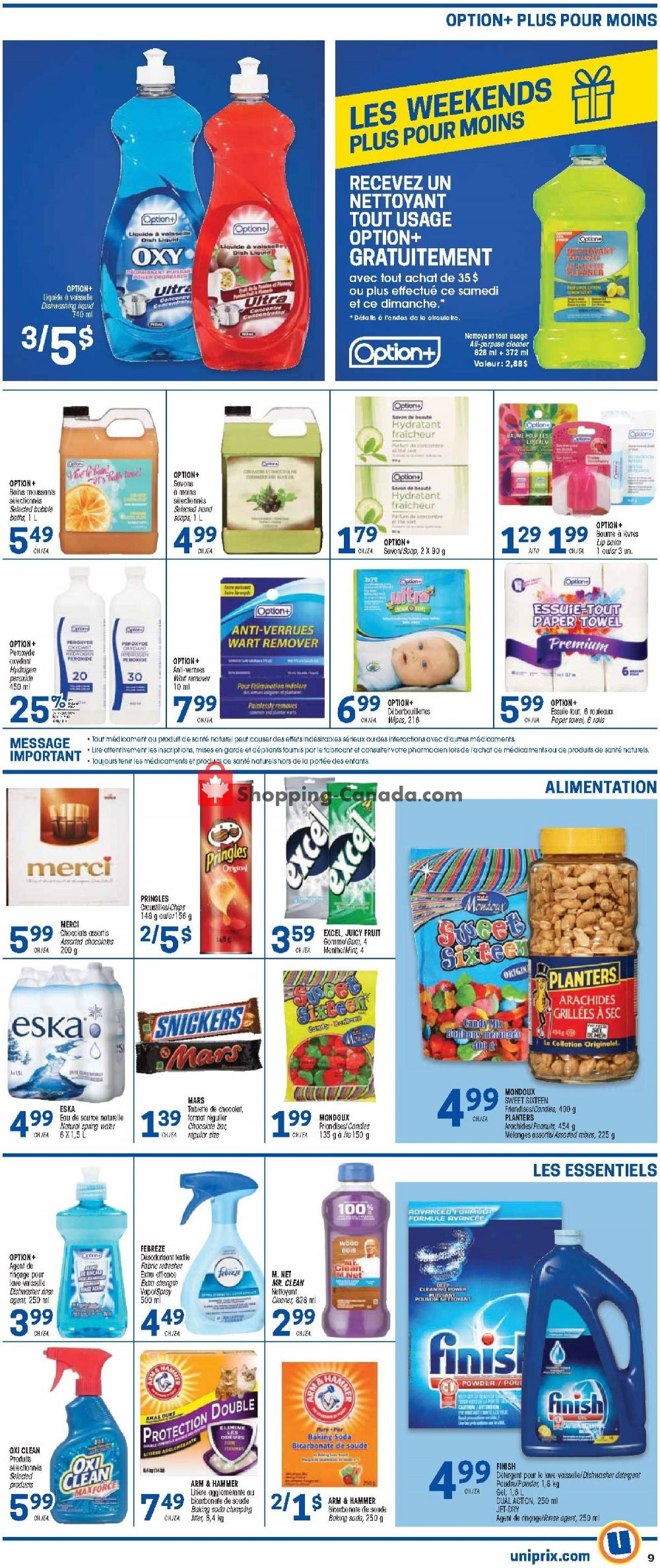 Uniprix flyer from Thursday January 16, 2020 to Wednesday January 22, 2020 - page 9