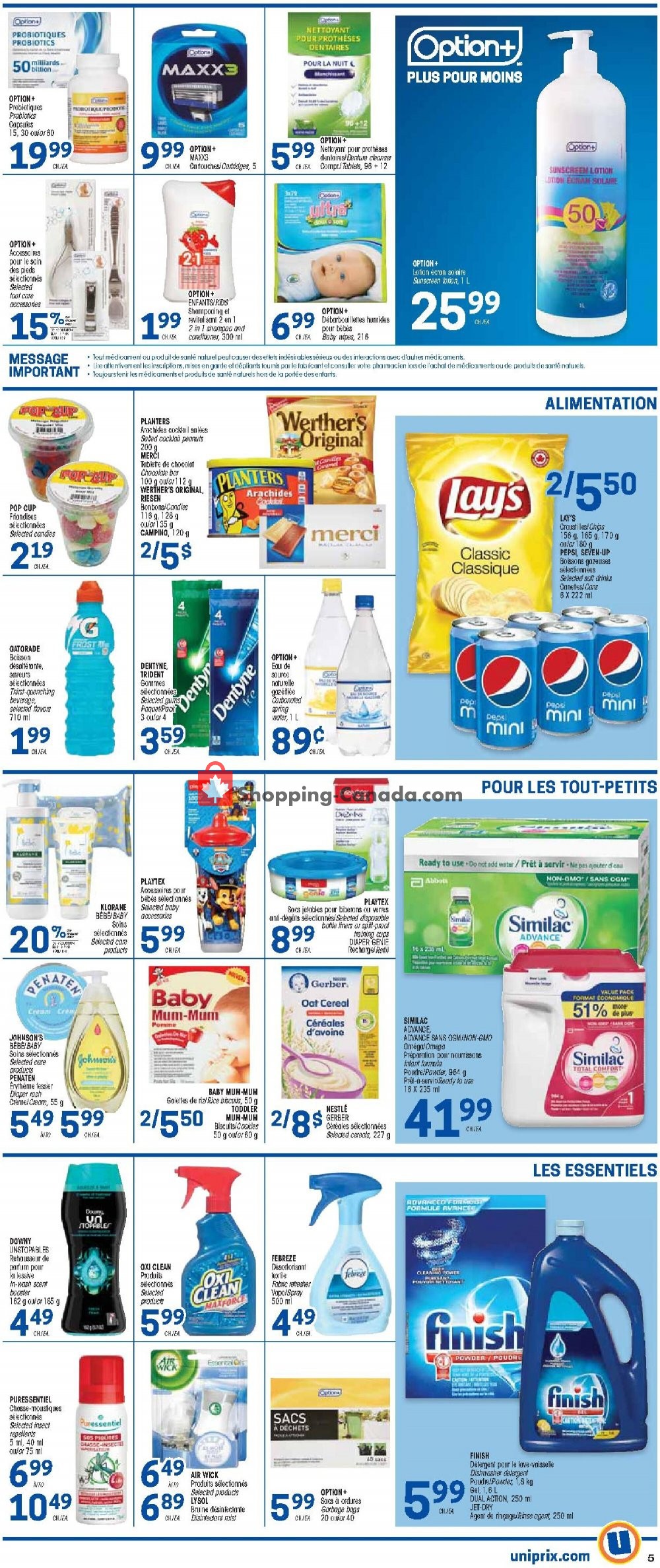 Uniprix flyer from Thursday July 2, 2020 to Wednesday July 8, 2020 - page 5