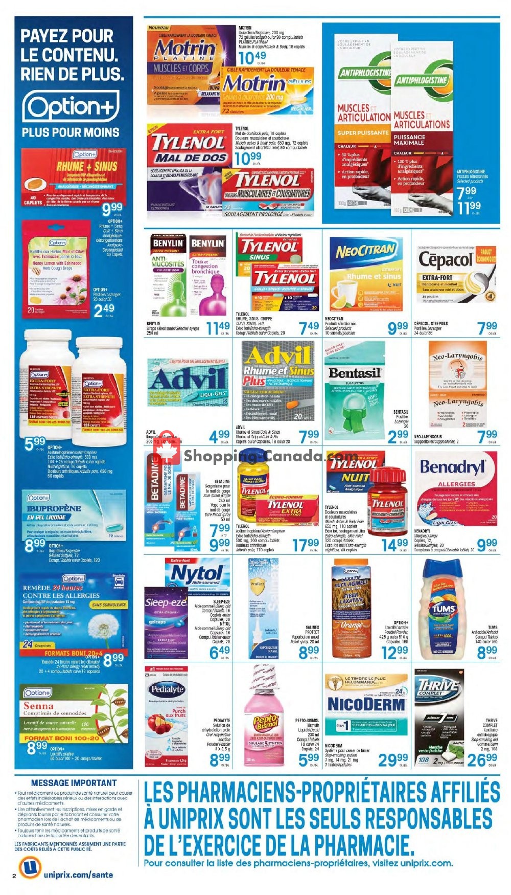 Uniprix flyer from Thursday November 7, 2019 to Wednesday November 13, 2019 - page 2