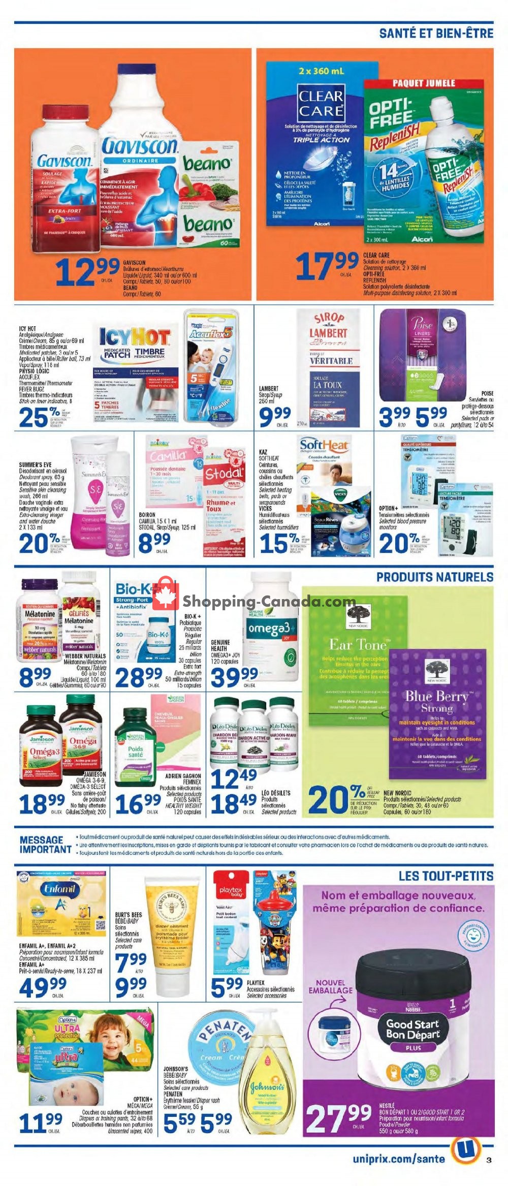 Uniprix flyer from Thursday November 7, 2019 to Wednesday November 13, 2019 - page 3