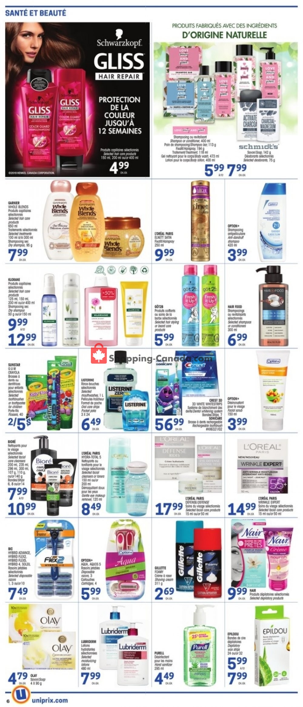 Uniprix flyer from Thursday October 10, 2019 to Wednesday October 16, 2019 - page 6