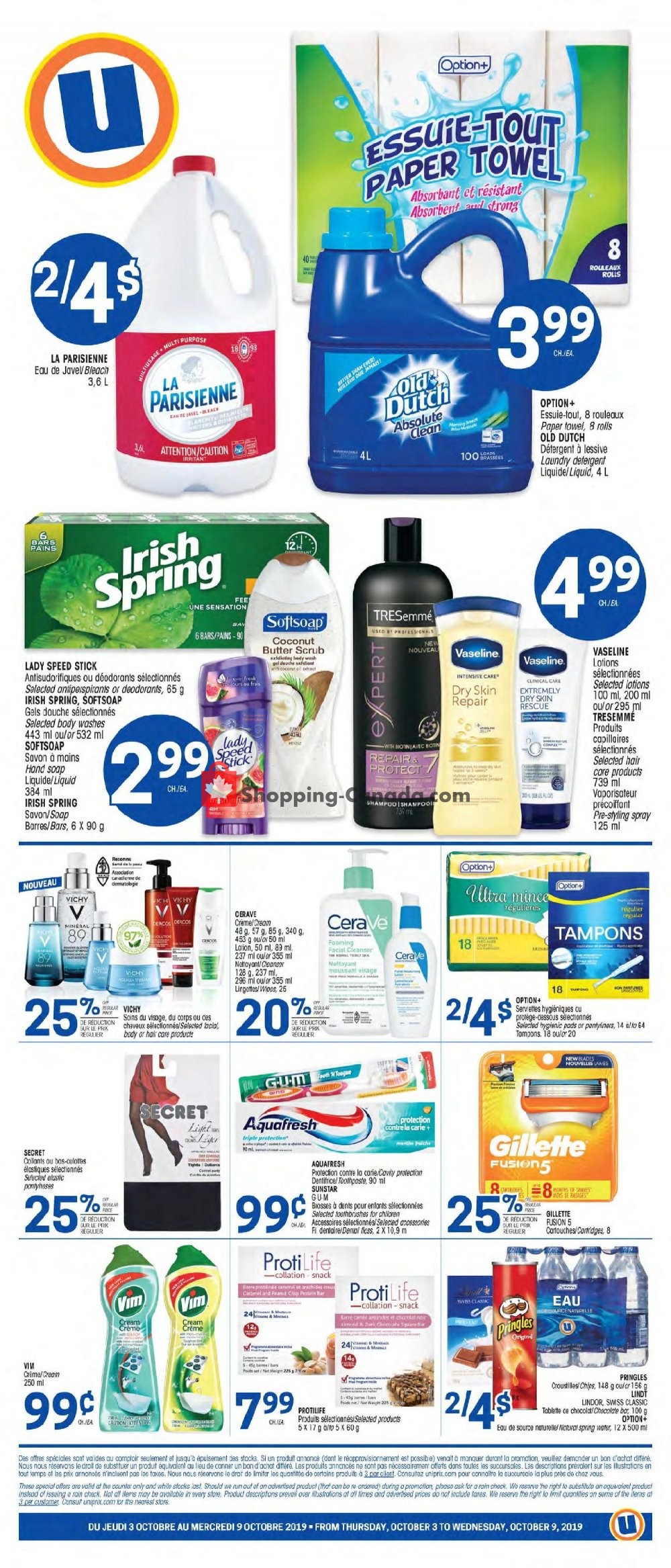 Uniprix flyer from Thursday October 3, 2019 to Wednesday October 9, 2019 - page 10