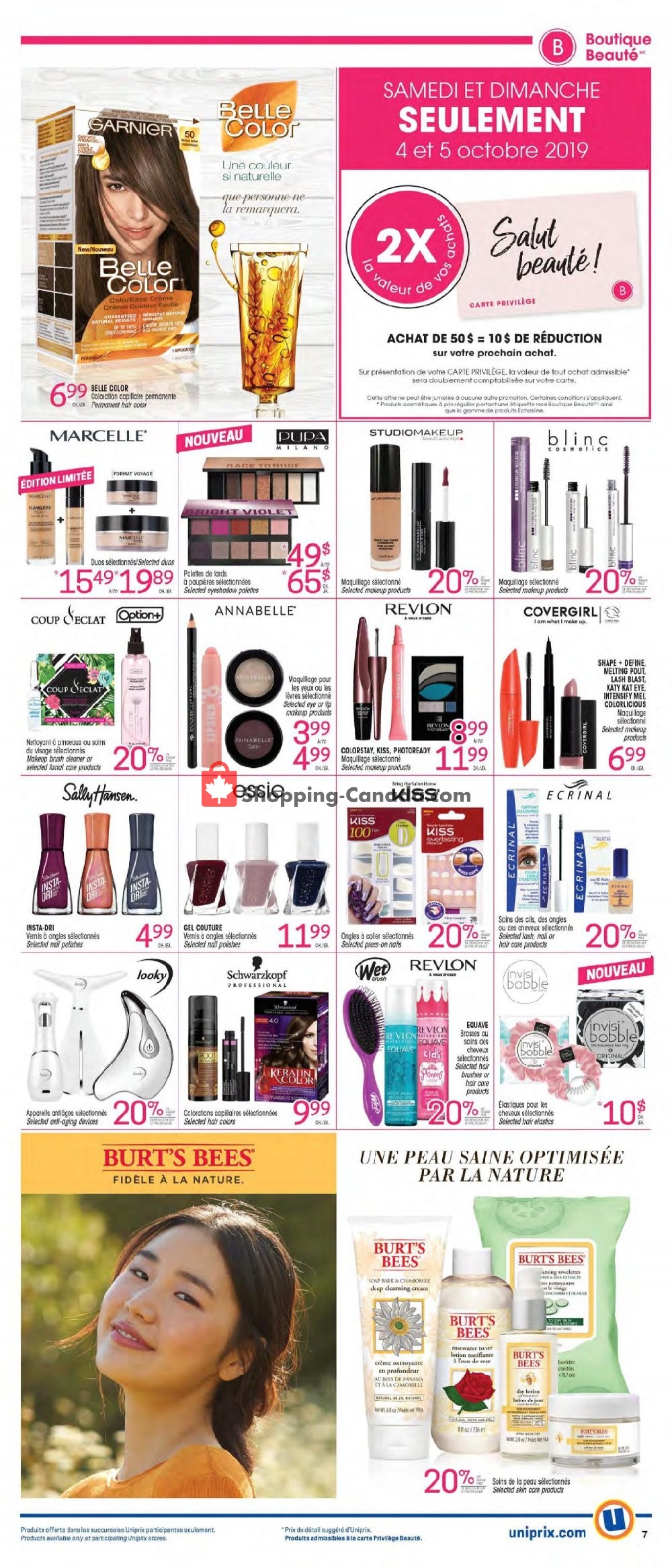 Uniprix flyer from Thursday October 3, 2019 to Wednesday October 9, 2019 - page 7