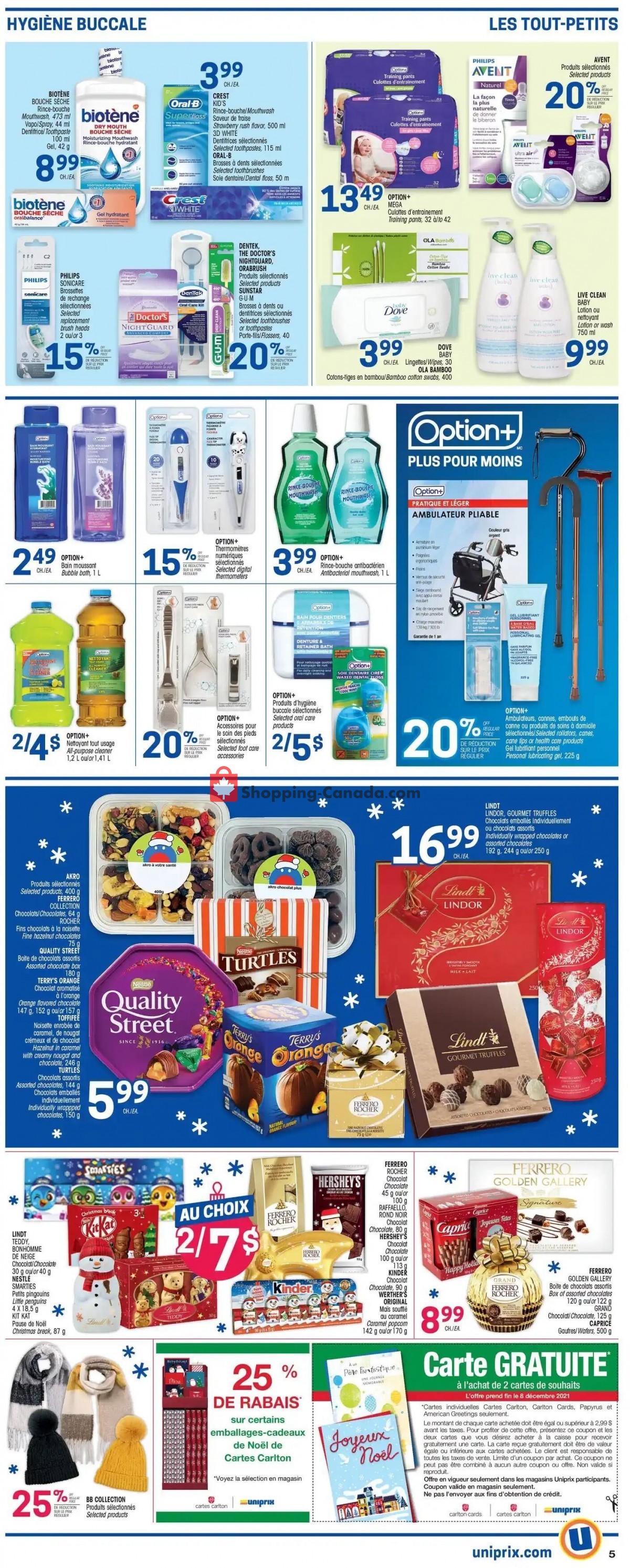 Uniprix flyer from Thursday December 2, 2021 to Wednesday December 8, 2021 - page 7