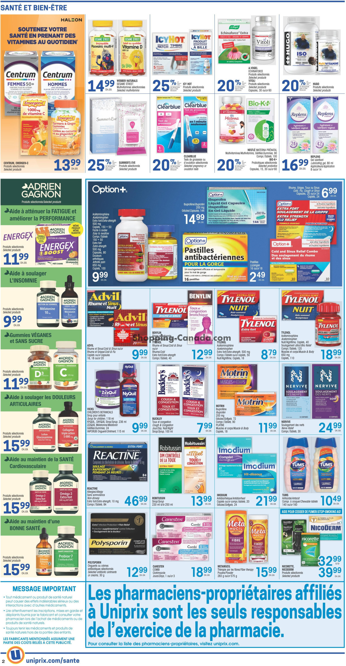 Uniprix flyer from Thursday February 15, 2024 to Wednesday February 21, 2024 - page 3