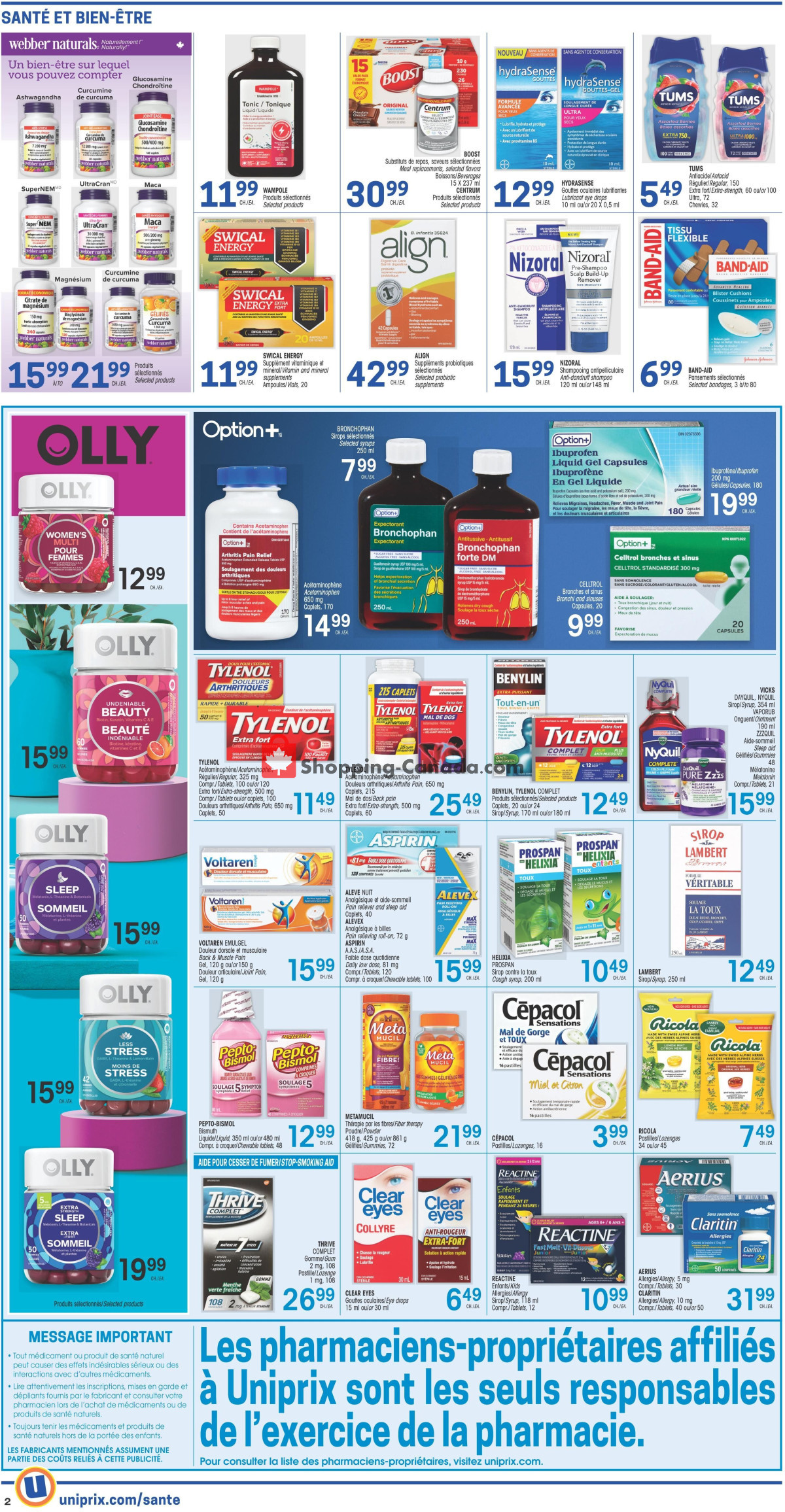 Uniprix flyer from Thursday February 22, 2024 to Wednesday February 28, 2024 - page 2