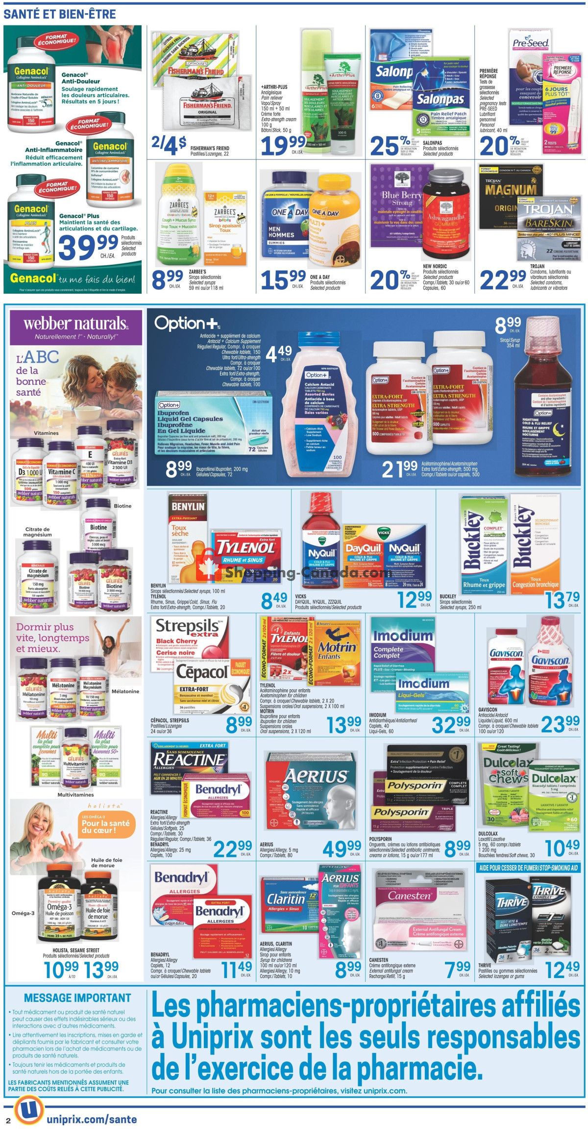 Uniprix flyer from Thursday February 29, 2024 to Wednesday March 6, 2024 - page 2