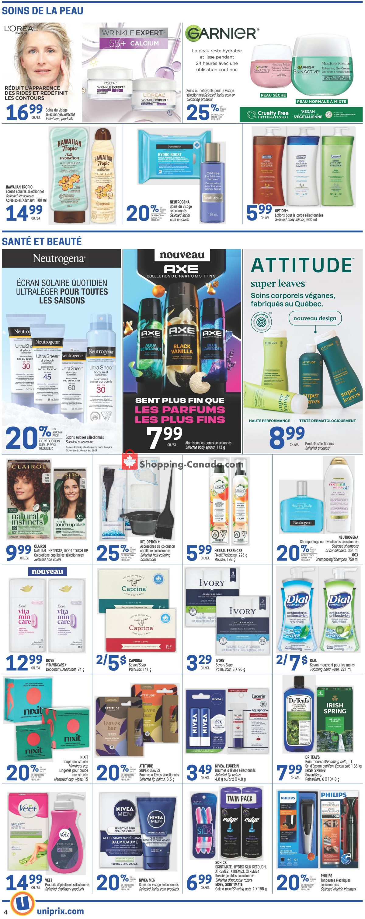 Uniprix flyer from Thursday February 29, 2024 to Wednesday March 6, 2024 - page 4