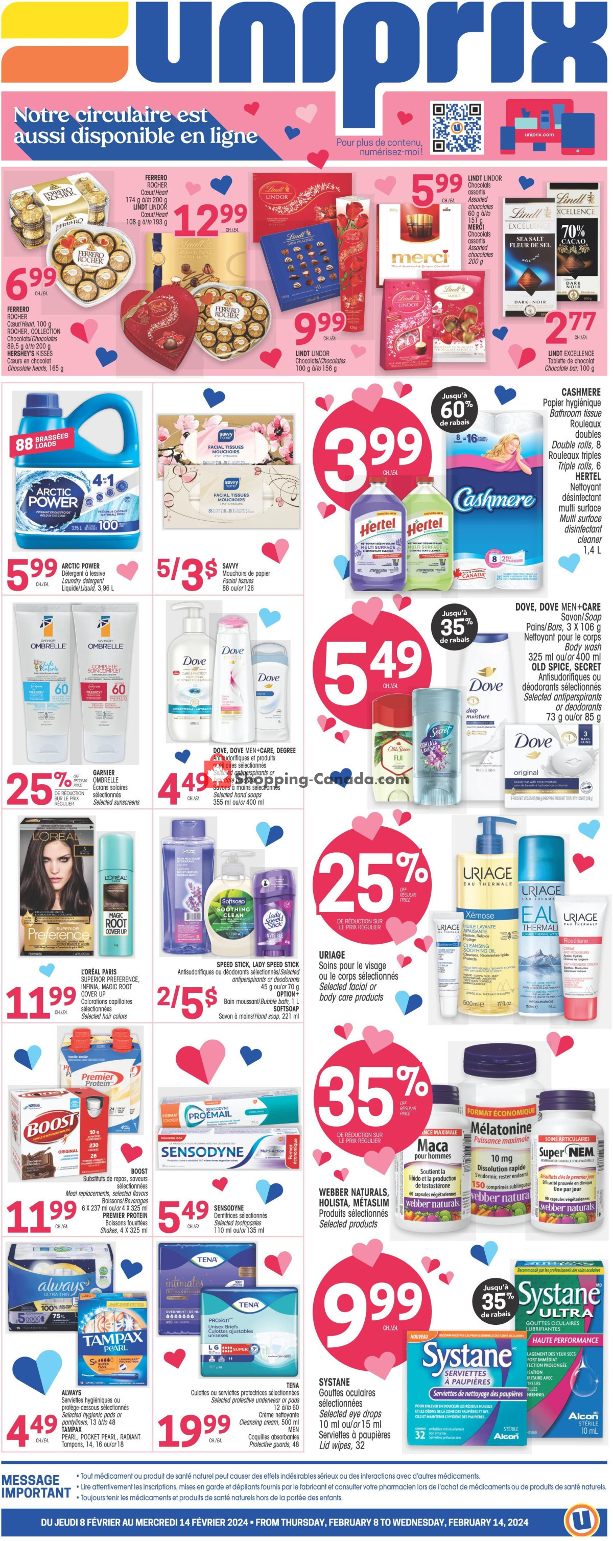 Uniprix flyer from Thursday February 8, 2024 to Wednesday February 14, 2024 - page 2