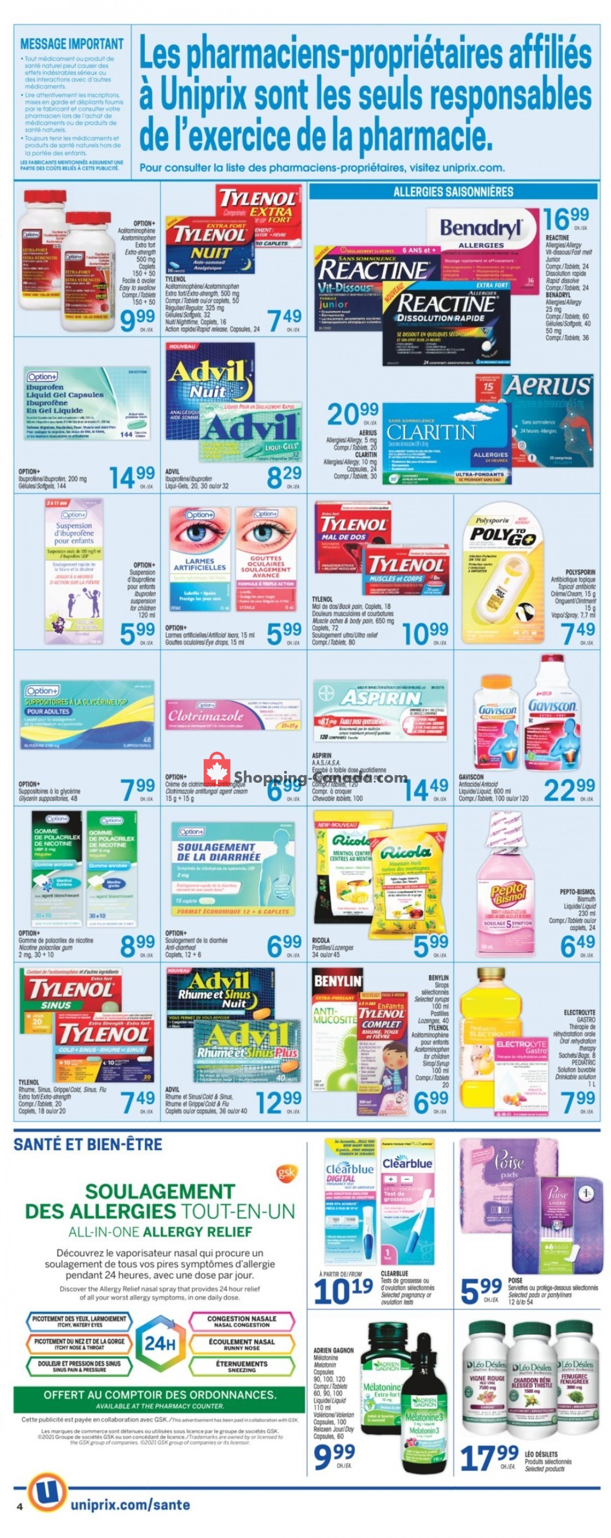 Uniprix flyer from Thursday April 29, 2021 to Wednesday May 5, 2021 - page 10
