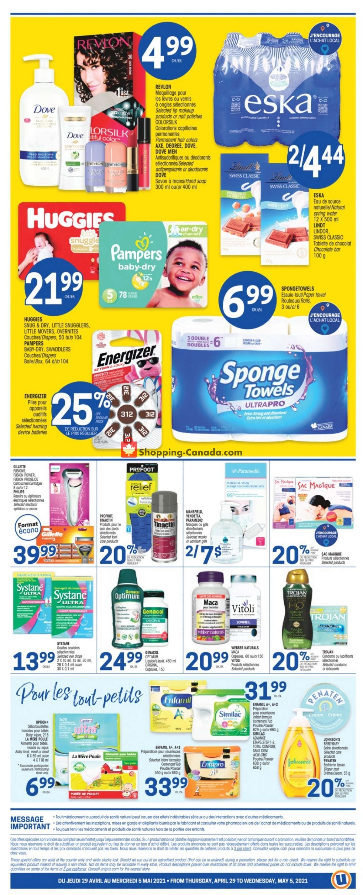 Uniprix flyer from Thursday April 29, 2021 to Wednesday May 5, 2021 - page 4