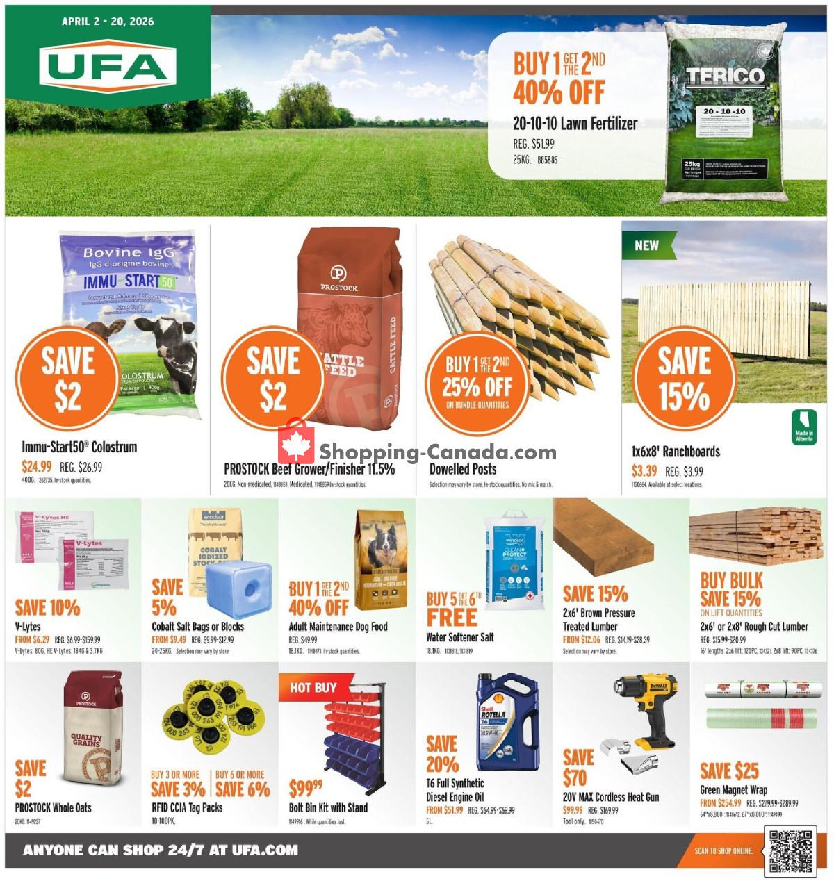 United Farmers Of Alberta flyer from Thursday April 2, 2026 to Monday April 20, 2026 - page 1