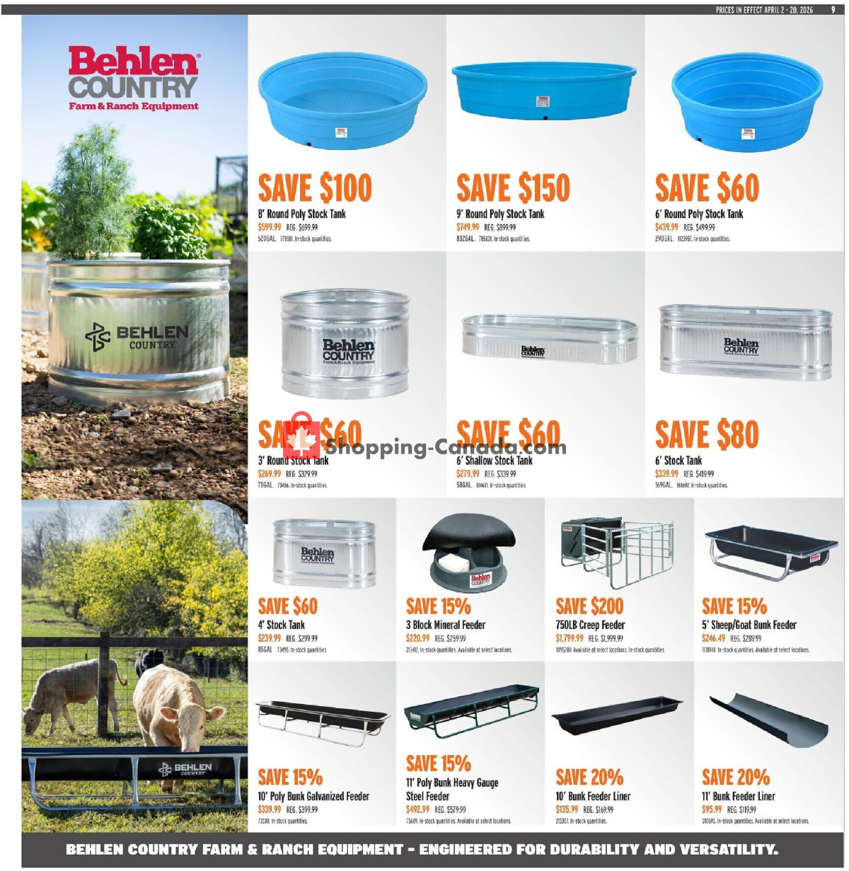 United Farmers Of Alberta flyer from Thursday April 2, 2026 to Monday April 20, 2026 - page 20