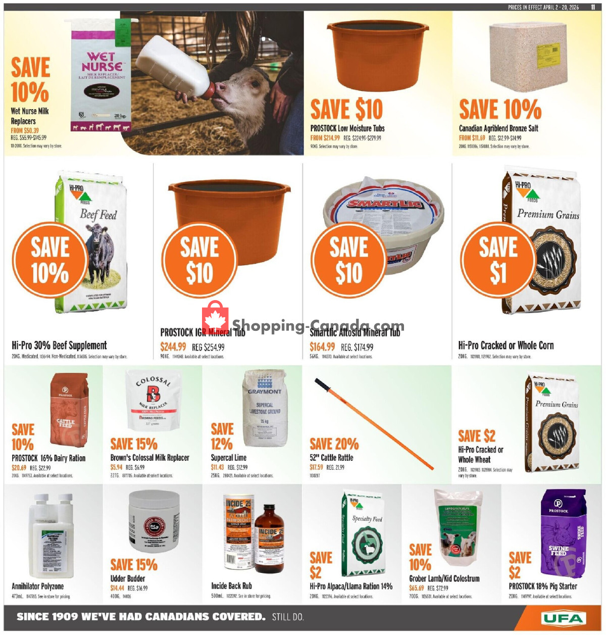 United Farmers Of Alberta flyer from Thursday April 2, 2026 to Monday April 20, 2026 - page 21