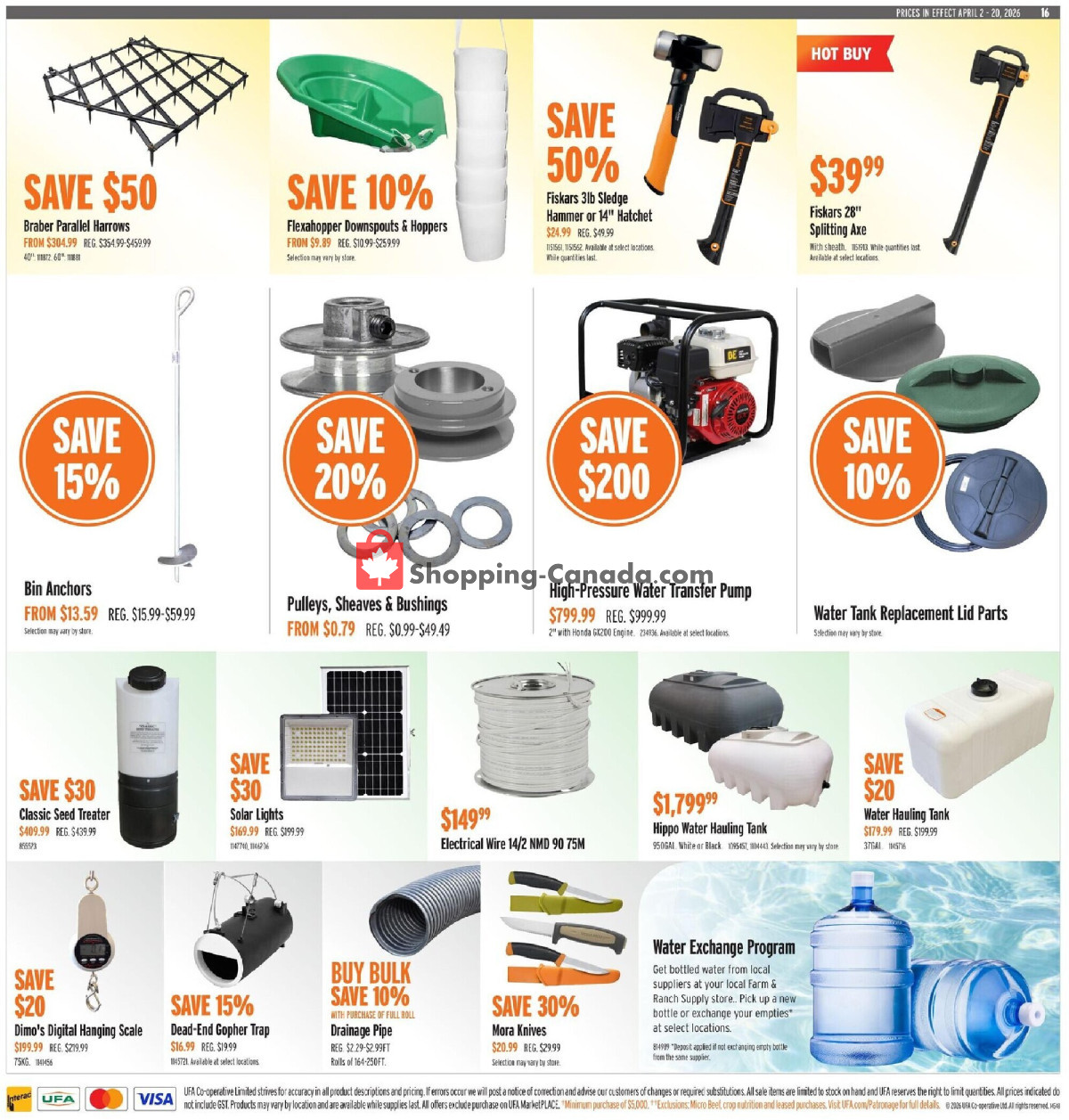 United Farmers Of Alberta flyer from Thursday April 2, 2026 to Monday April 20, 2026 - page 22