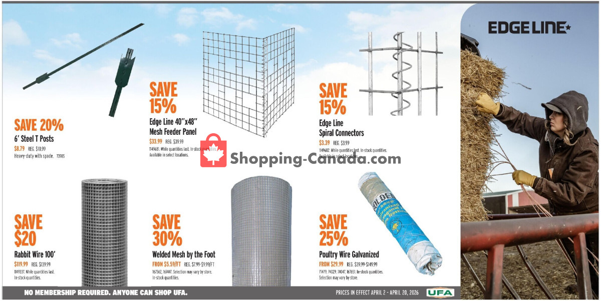 United Farmers Of Alberta flyer from Thursday April 2, 2026 to Monday April 20, 2026 - page 4